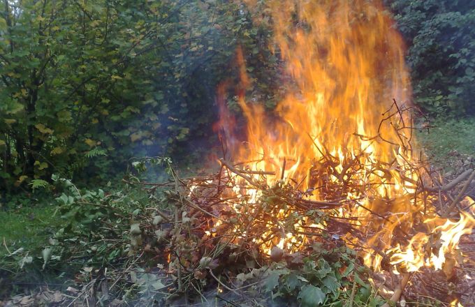 Brûlage des déchets